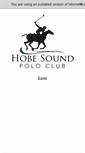 Mobile Screenshot of hobesoundpoloclub.com