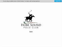 Tablet Screenshot of hobesoundpoloclub.com